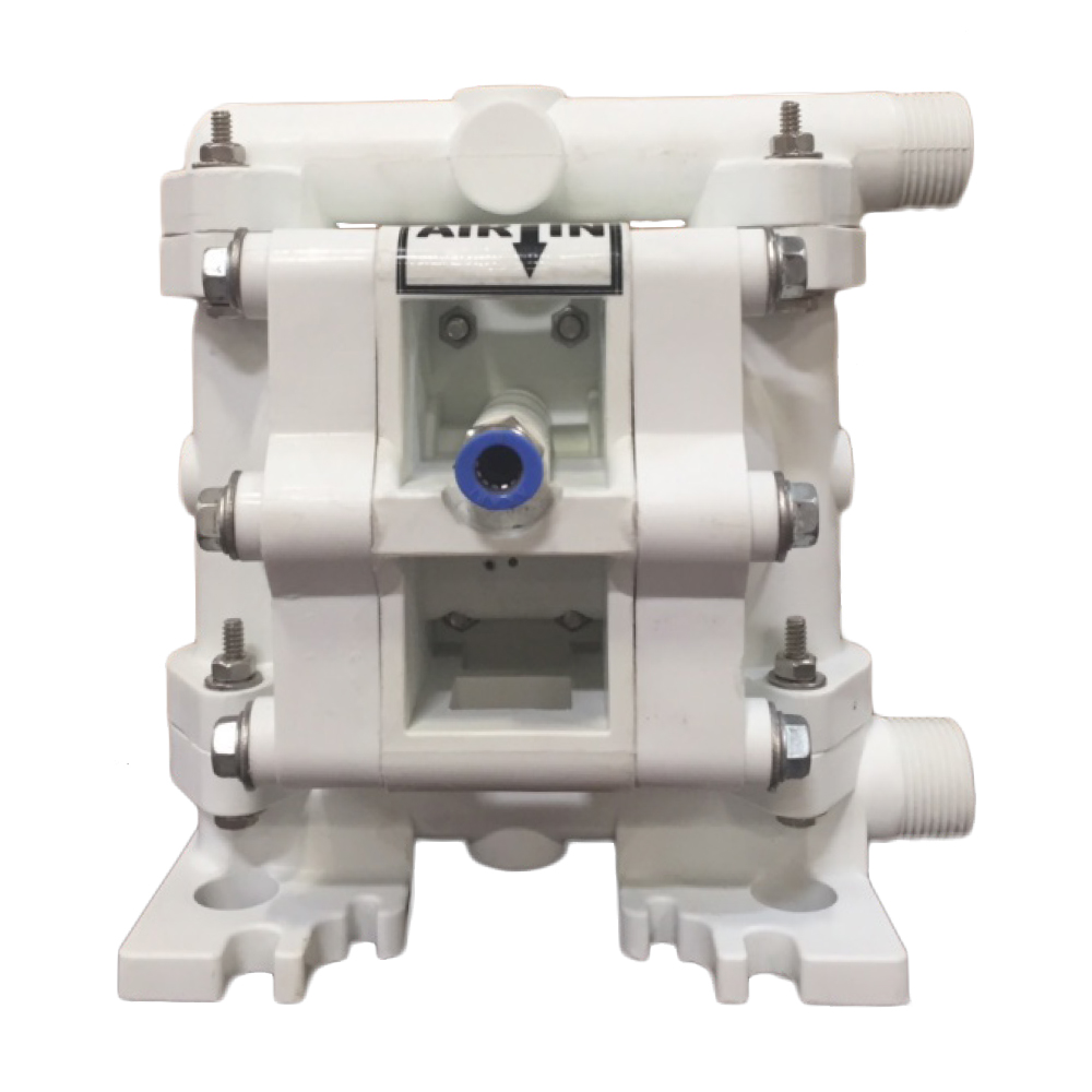 1/4 inch Non-Metallic PTFE-Fitted Air-Operated Double Diaphragm Pump.