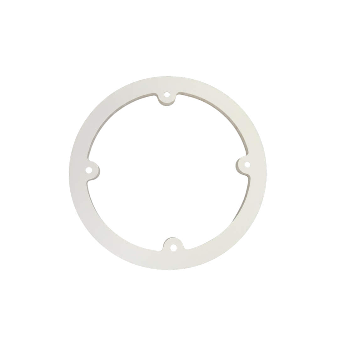 Custom sponge rubber gasket precision cut on a flash cutter for industrial sealing and cushioning applications